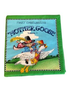 Mary Engelbreit’s Mother Goose Volume 3 Hand-sewn Soft Cloth Book Green Multi